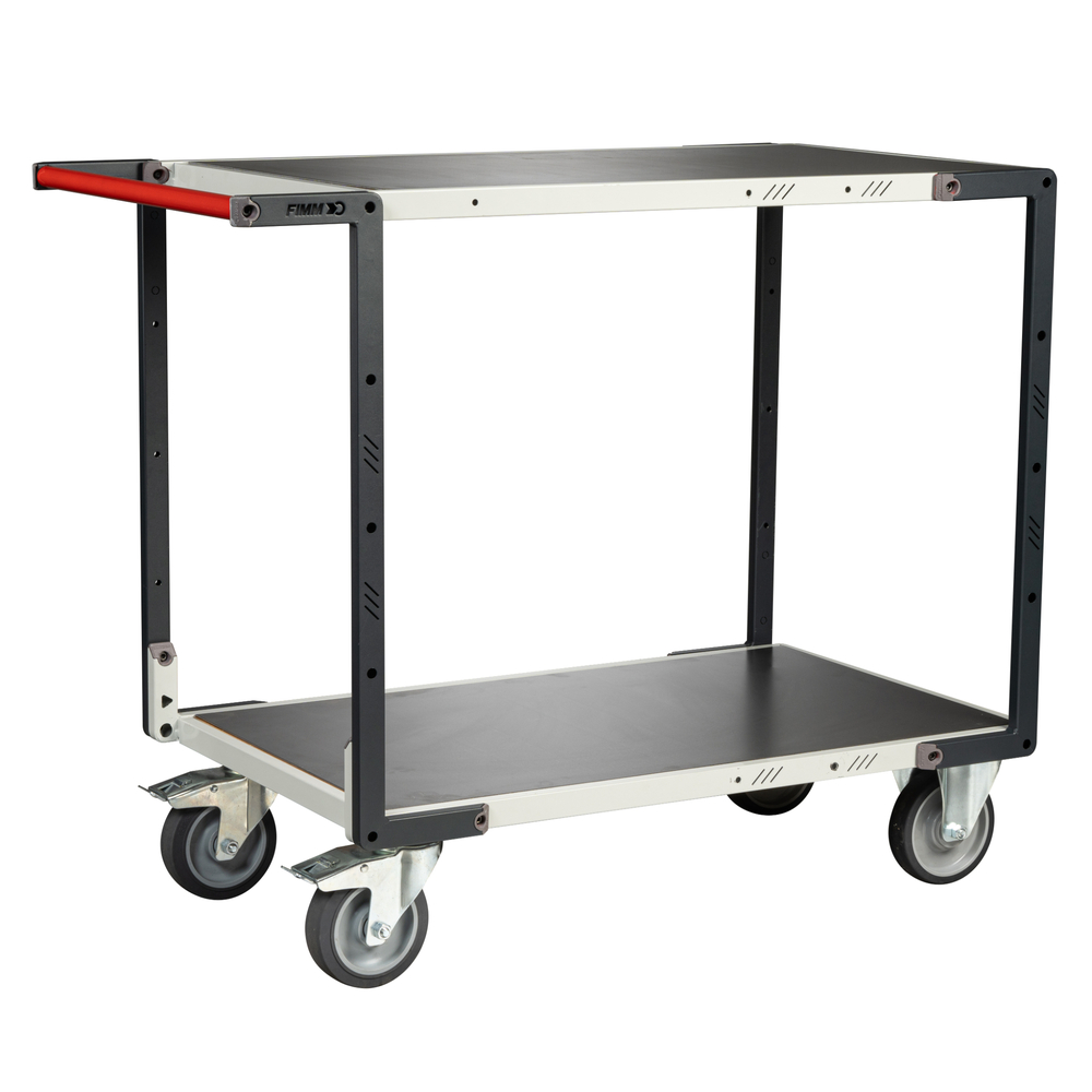 Servante Flat-Pack 2 plateaux tôle 1000x600 mm 400 kg - FIMM - 884722442