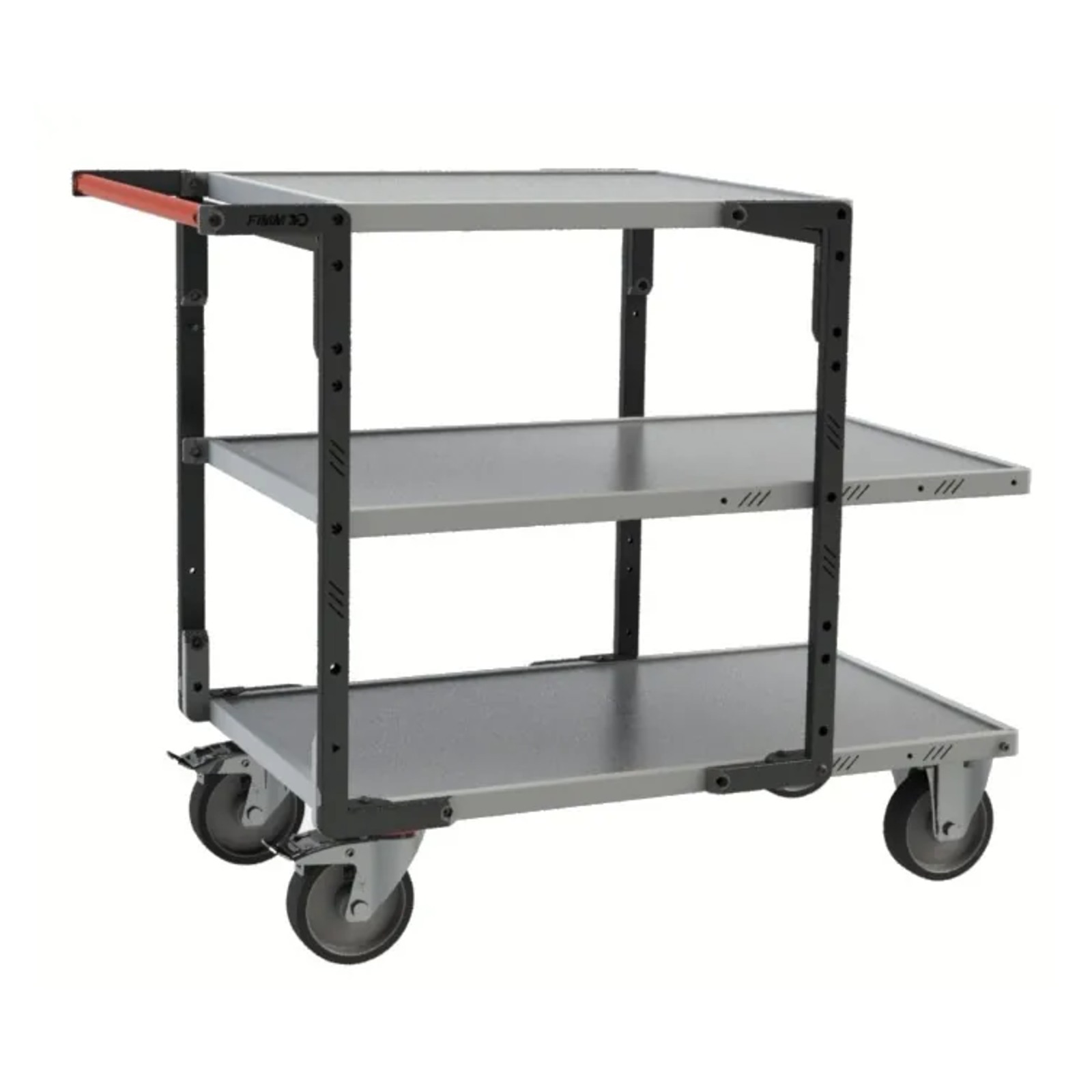 Servante Flat-Pack 3 plateaux tôle charge 400 kg - FIMM - 884722445