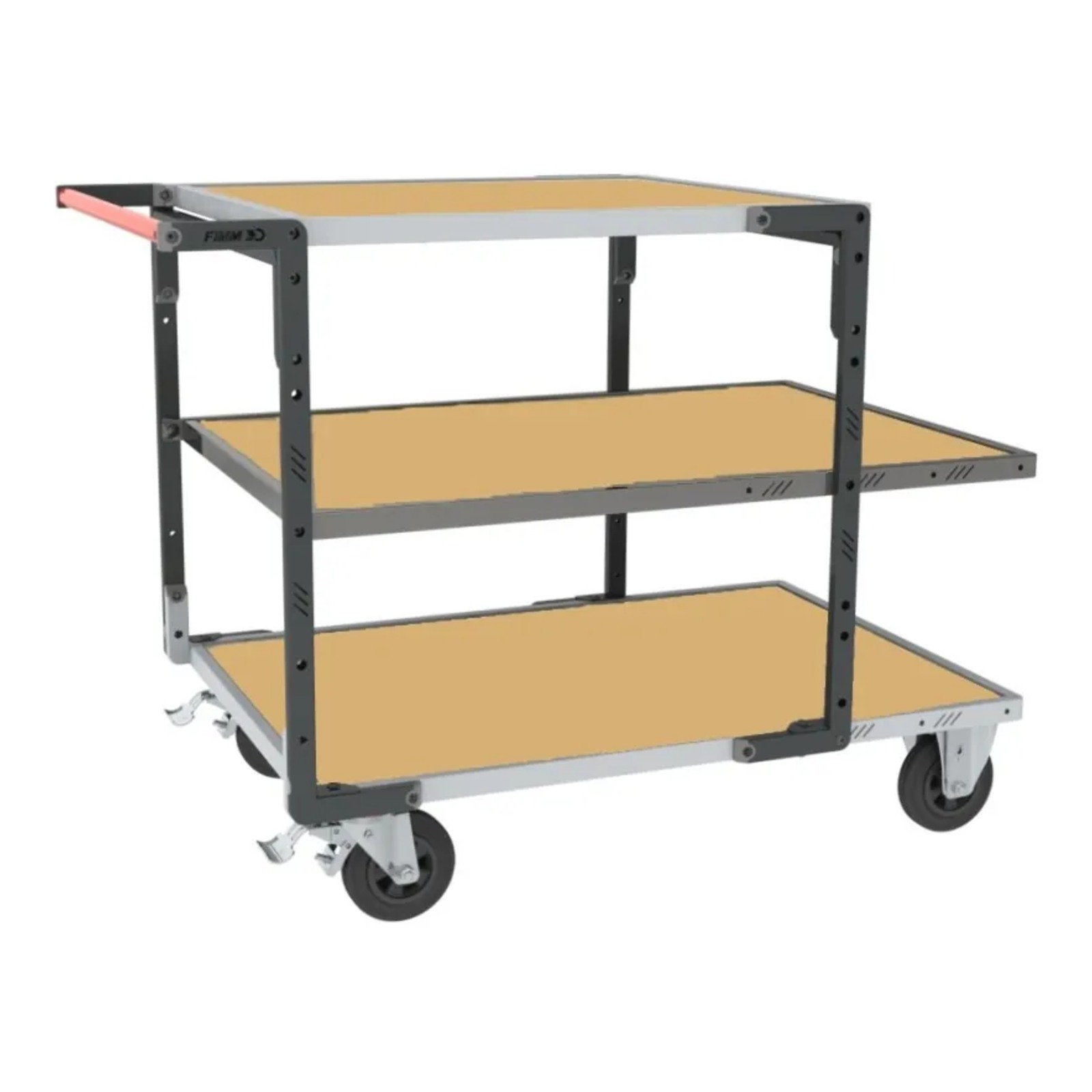 Servante Flat-Pack 3 plateaux charge 400 kg - FIMM - 884732235