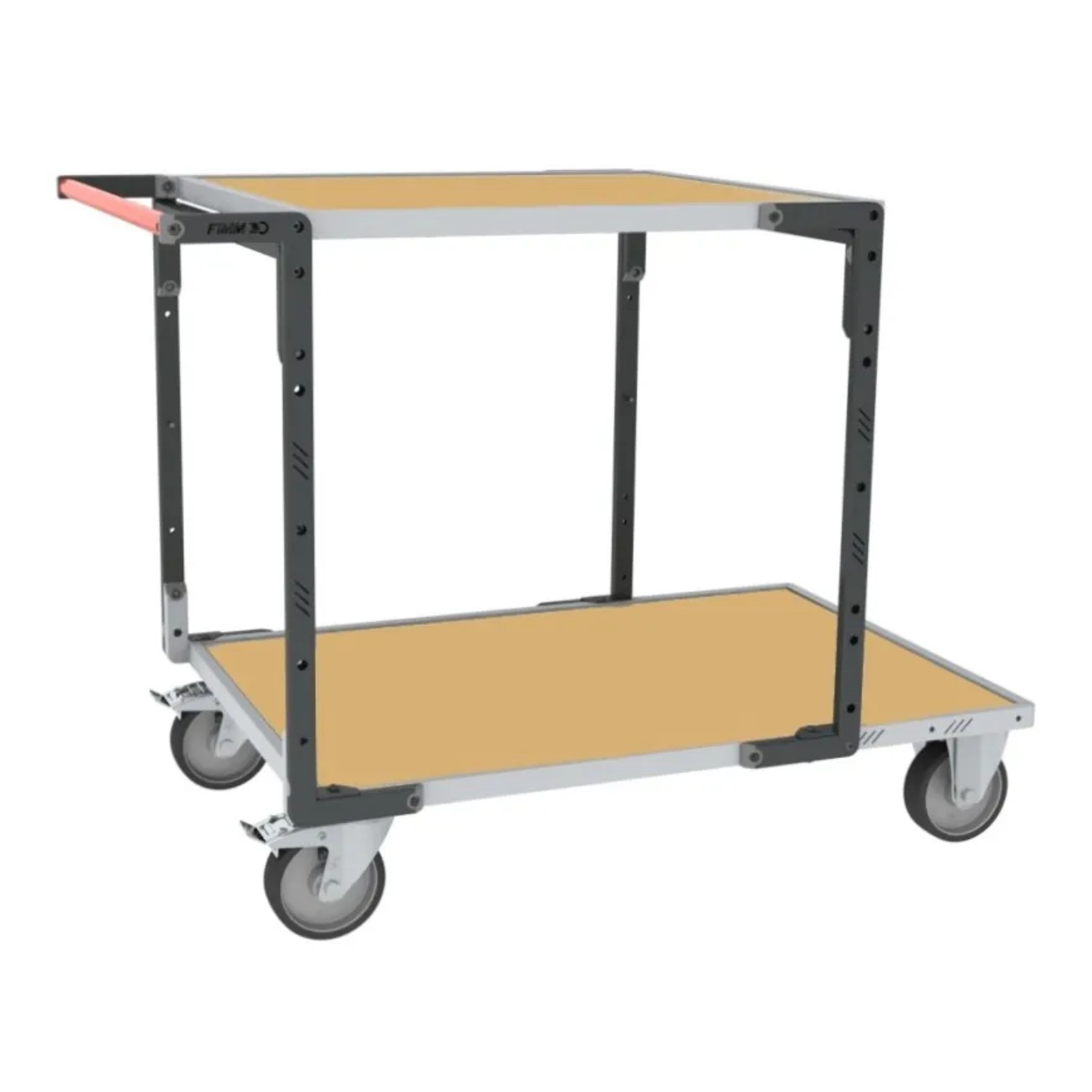 Servante 2 plateaux médium + roues TPE 400 kg - FIMM - 884732241