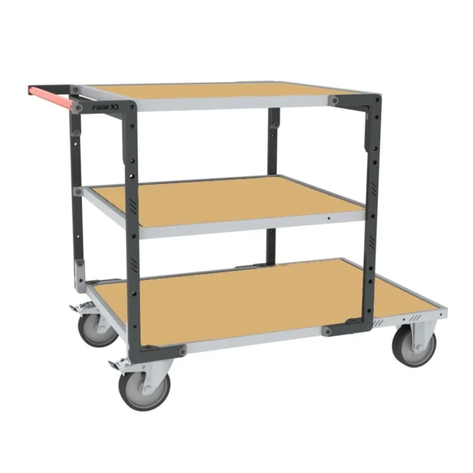 Servante Flat-Pack 3 plateaux médium charge 400 kg - FIMM - 884732243
