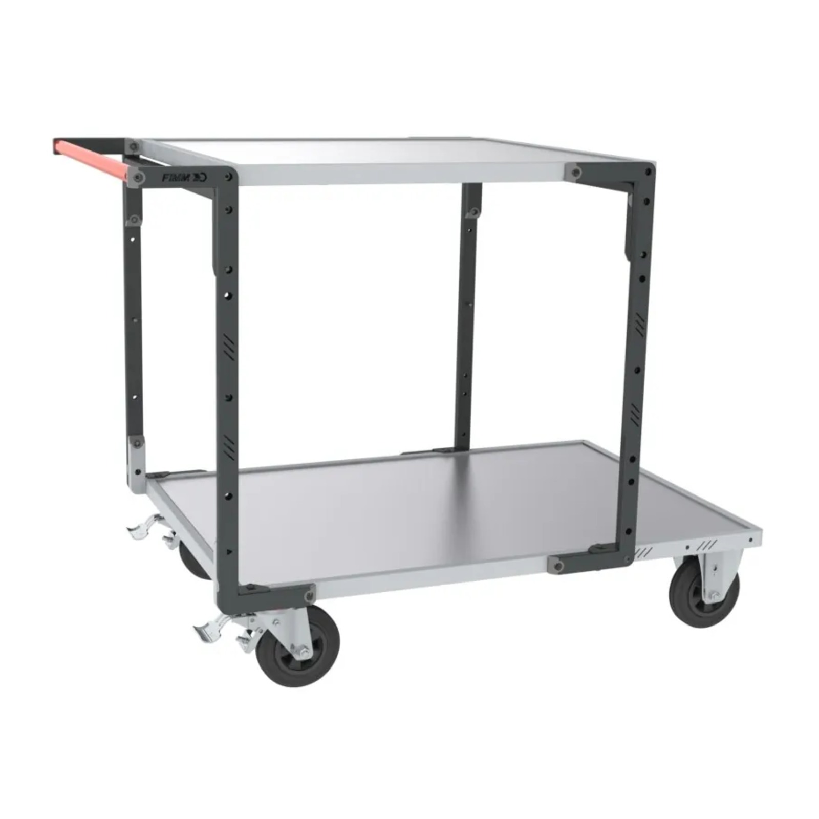 Servante Flat-Pack 2 plateaux tôle charge 400 kg - FIMM - 884732331