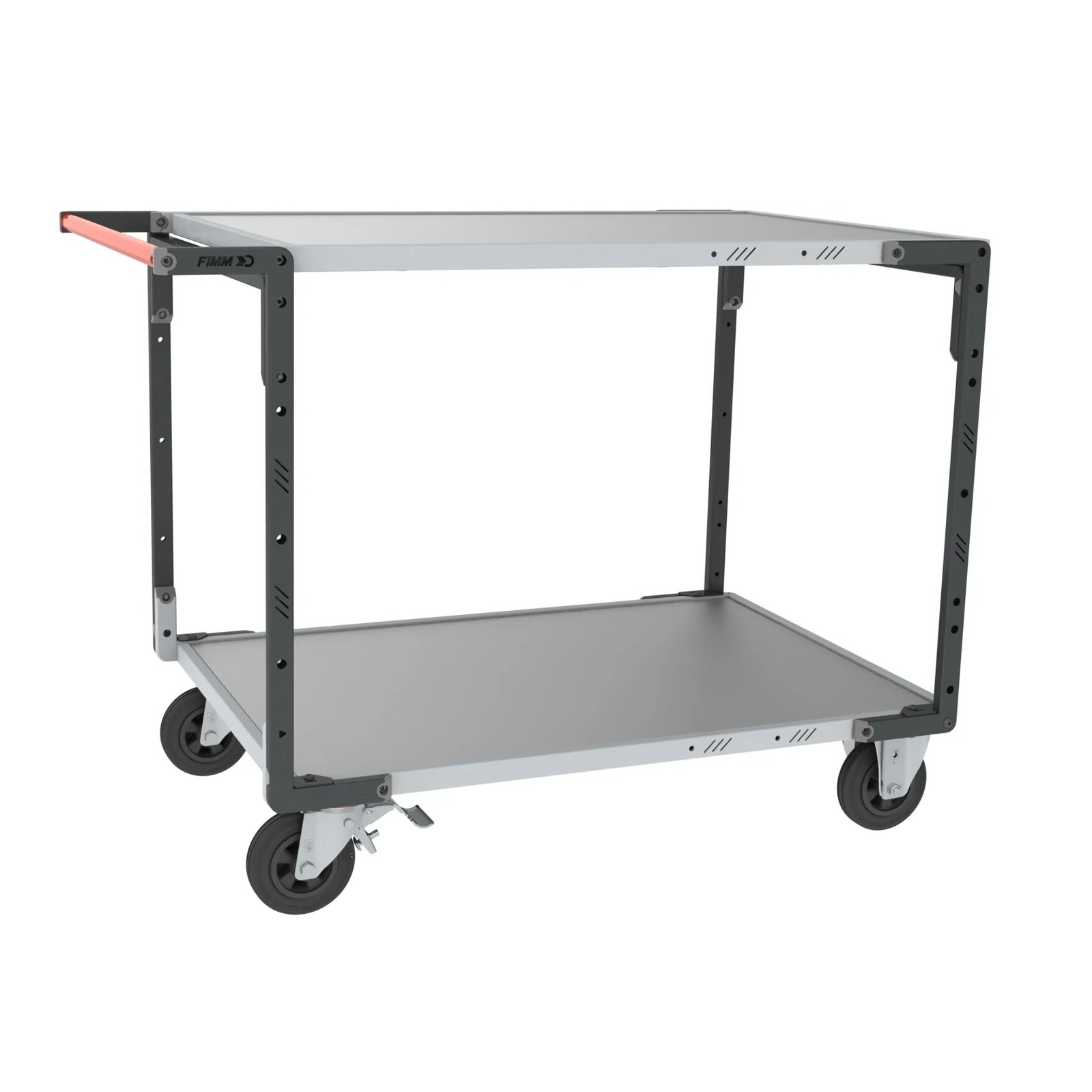 Servante Flat-Pack 2 plateaux tôle 1200x800 mm 400 kg - FIMM - 884732332
