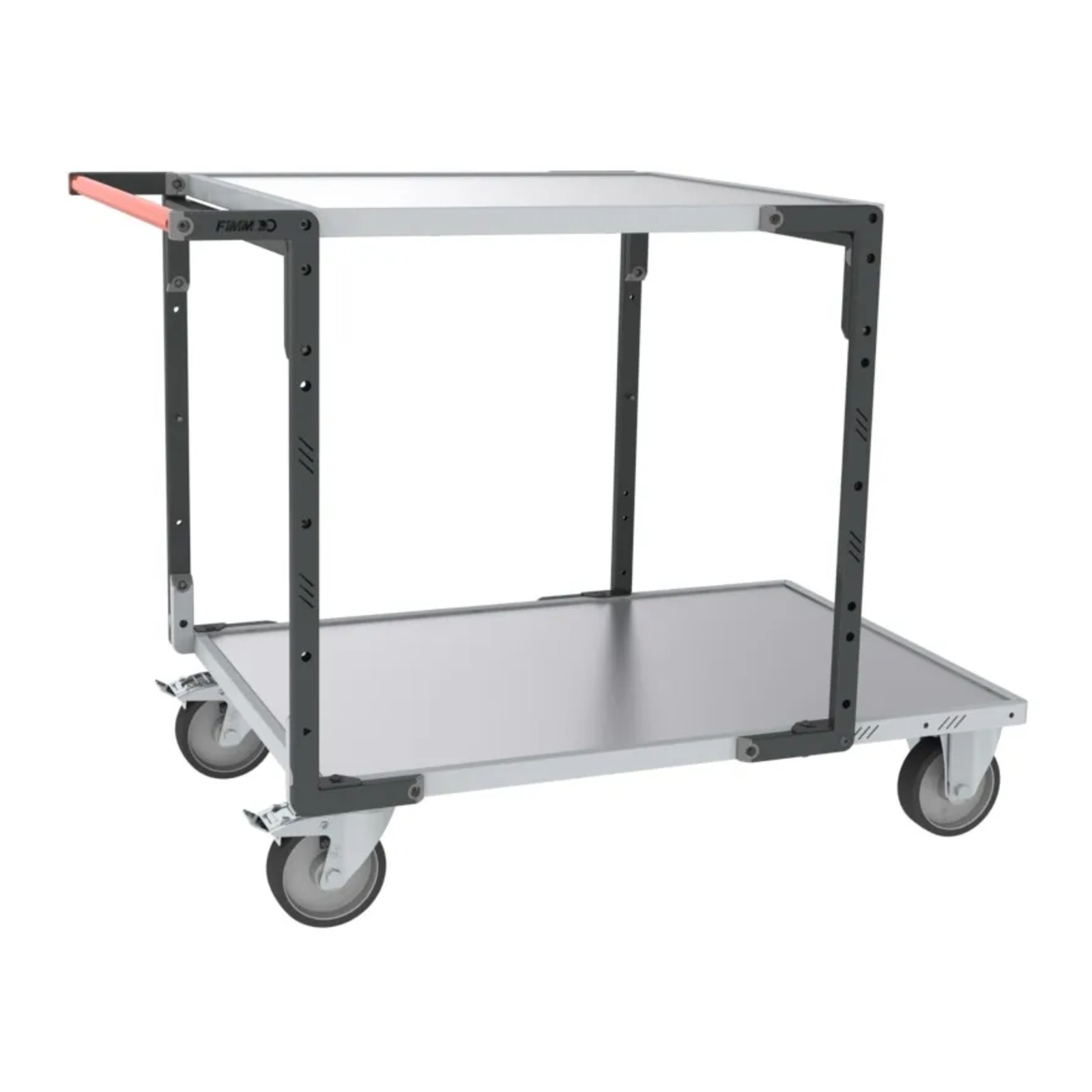 Servante Flat-Pack 2 plateaux tôle charge 400 kg - FIMM - 884732441
