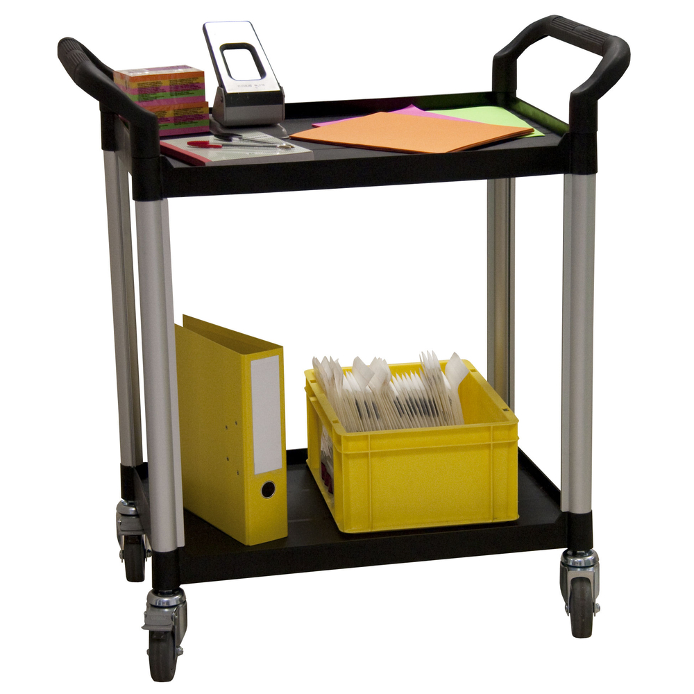 Desserte 250 kg alu 2 plateaux 680x450 mm plastique FIMM - 885007668