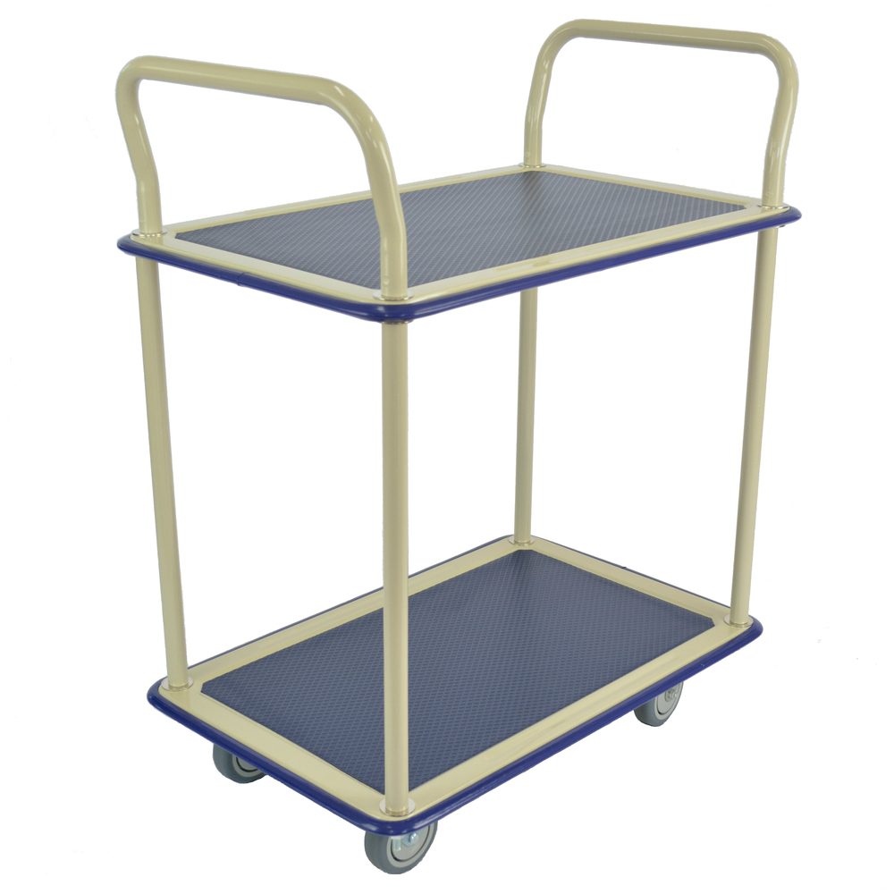 Desserte 300kg tôle 2 plateaux 890x590 mm + tapis caoutchouc FIMM - 885007681