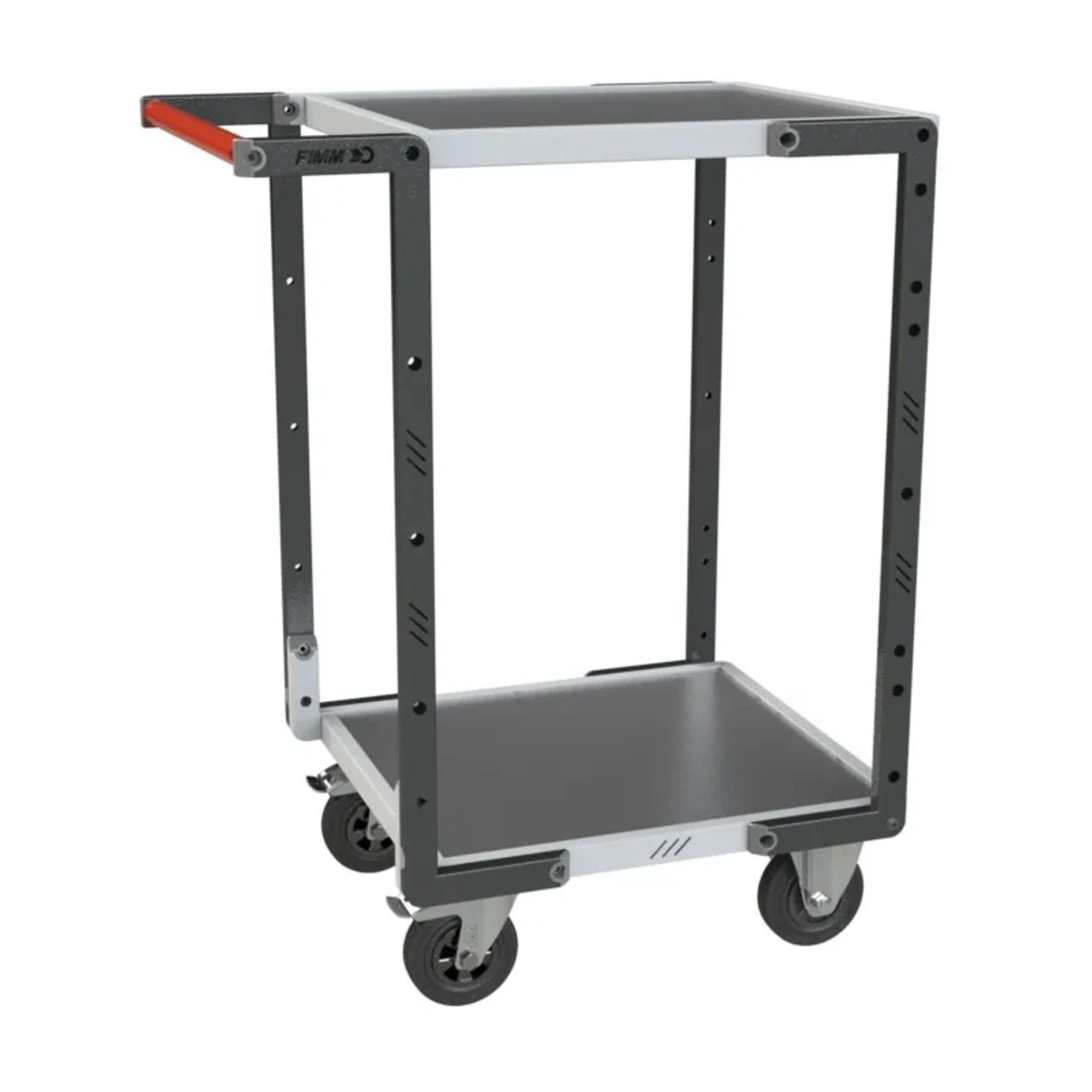 Servante montée 2 plateaux tôle 550x500 mm roues CC 250 kg - FIMM - 886720311