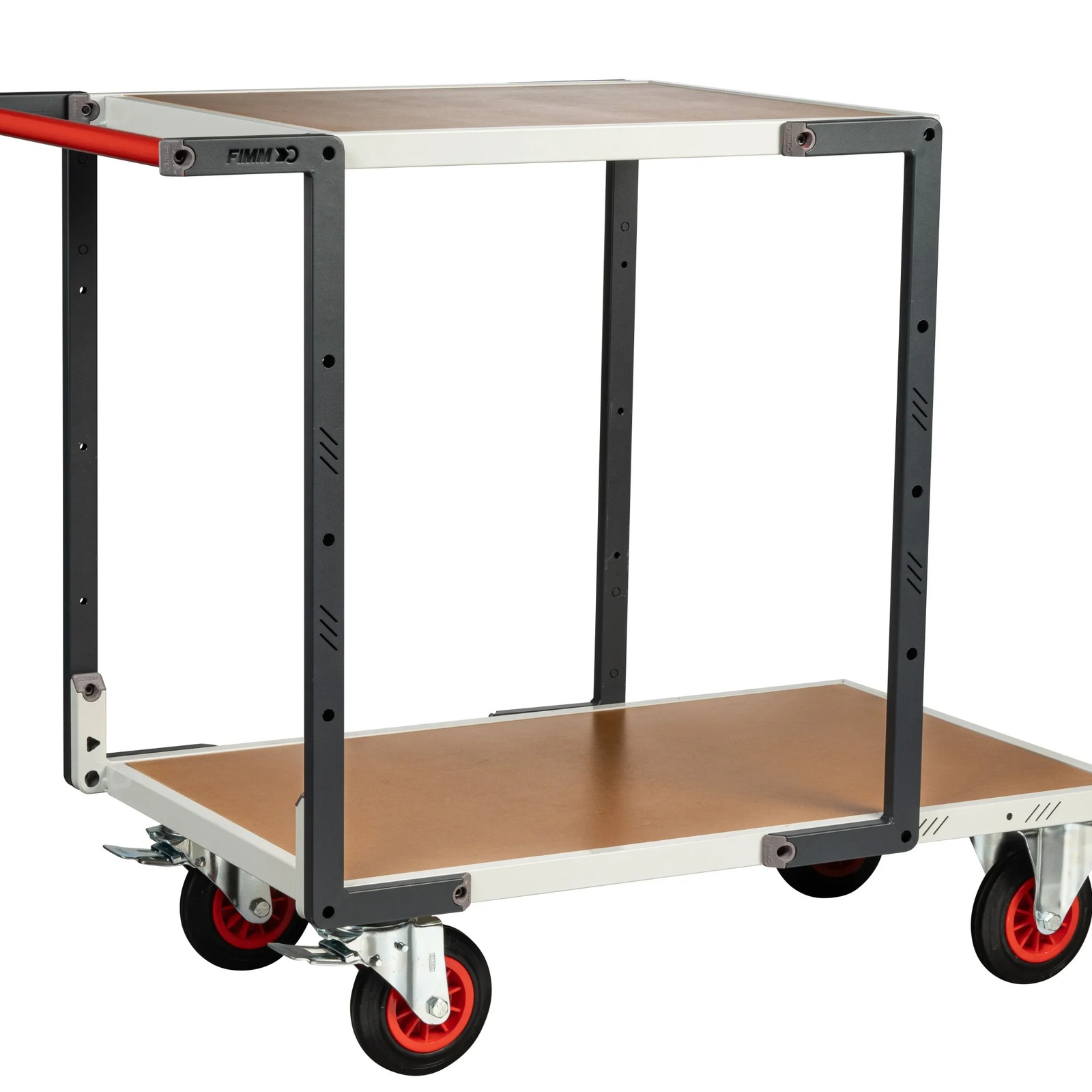 Servante montée 2 plateaux médium + roues CC 400 kg - FIMM - 886721231