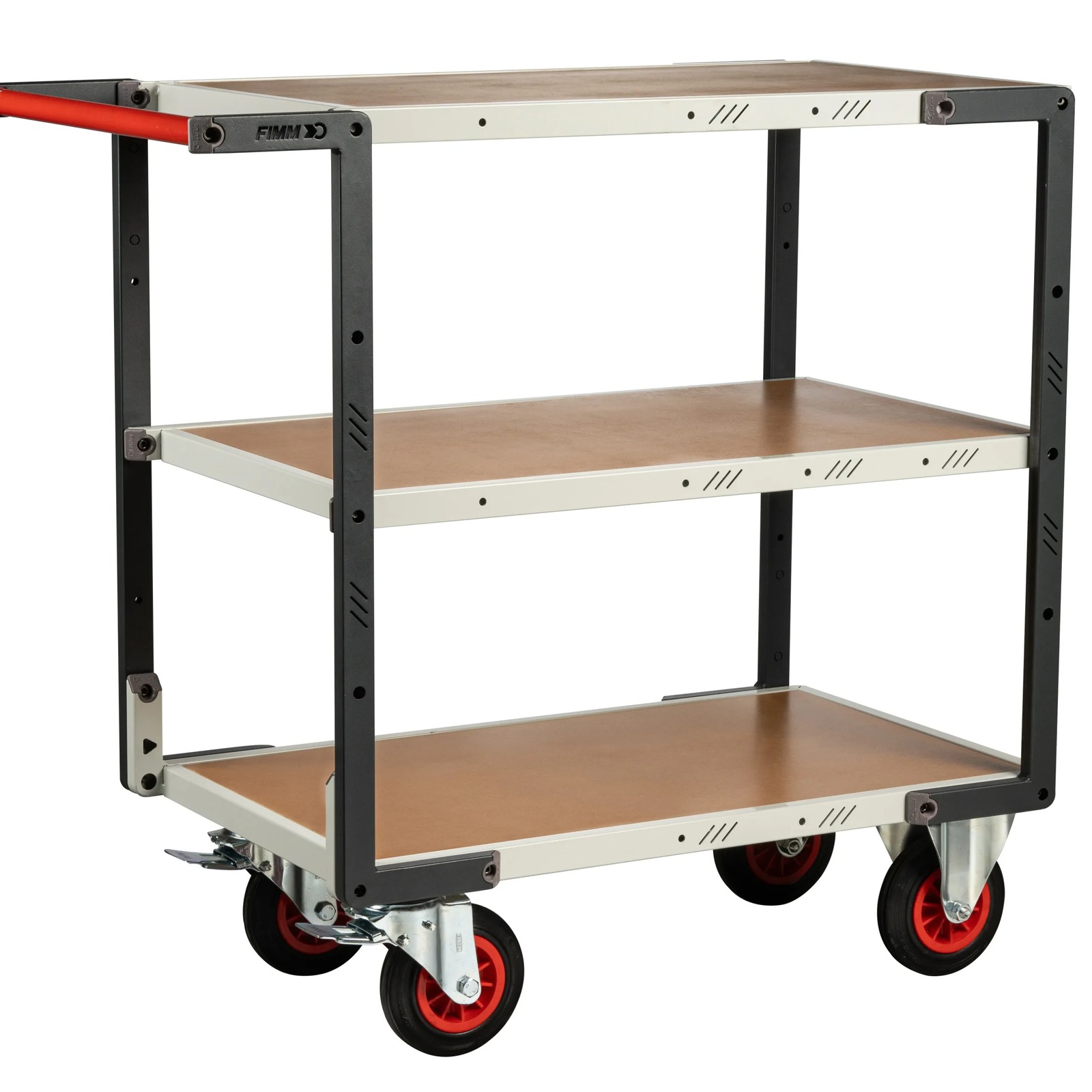 Servante montée 3 plateaux 850x500 mm charge 400 kg - FIMM - 886721234
