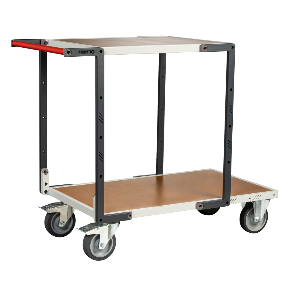 Servante montée 2 plateaux médium charge 400 kg - FIMM - 886721241