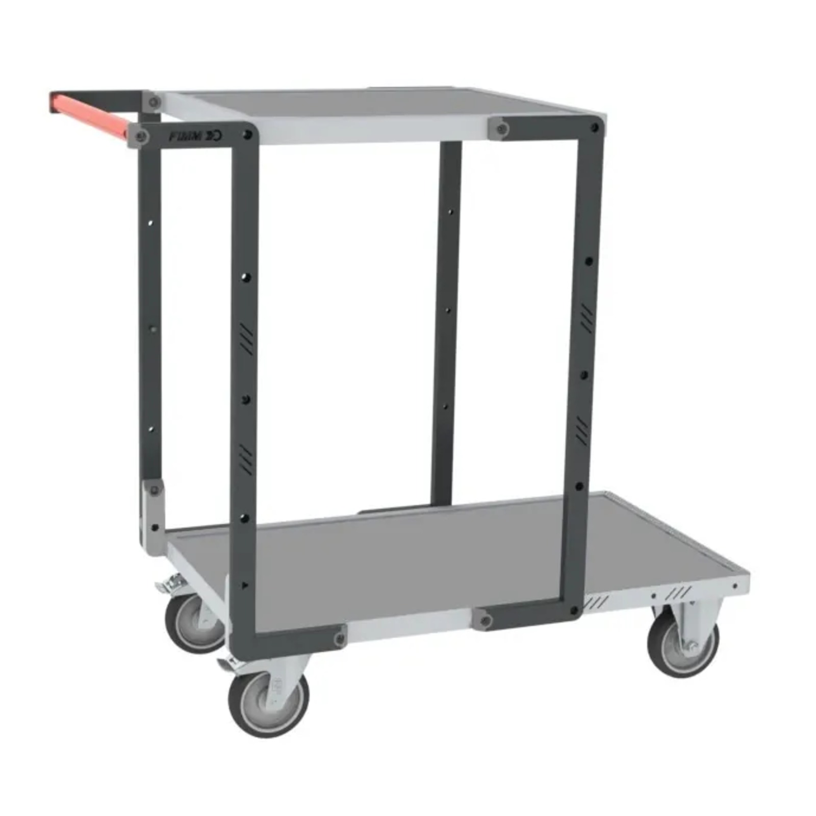Servante montée 2 plateaux tôle galva + roues TPE 250 kg - FIMM - 886721321