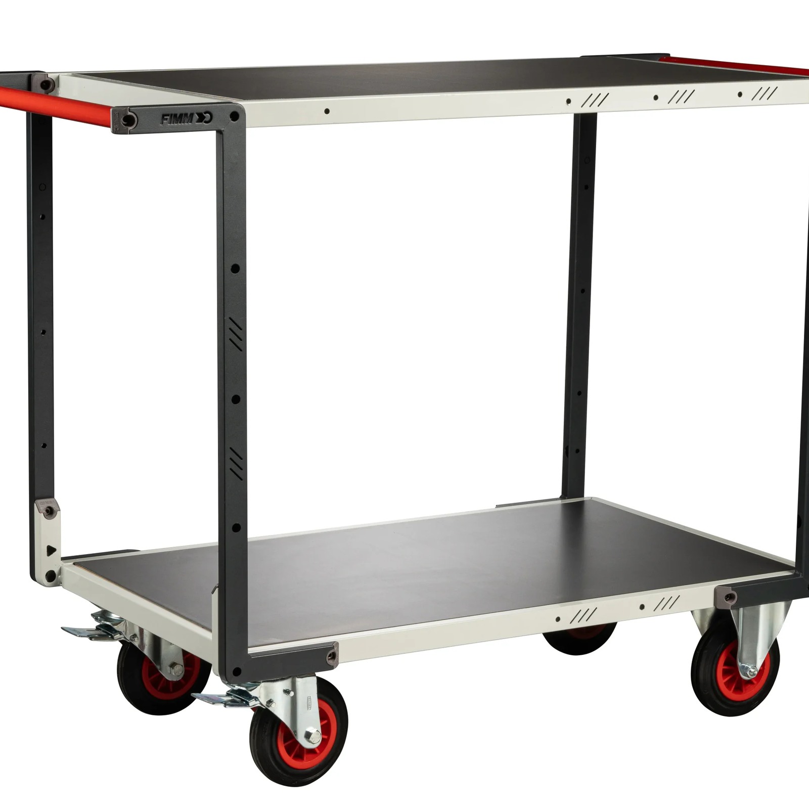 Servante montée 2 plateaux tôle galva 850x500 mm charge 400 kg - FIMM - 886721336