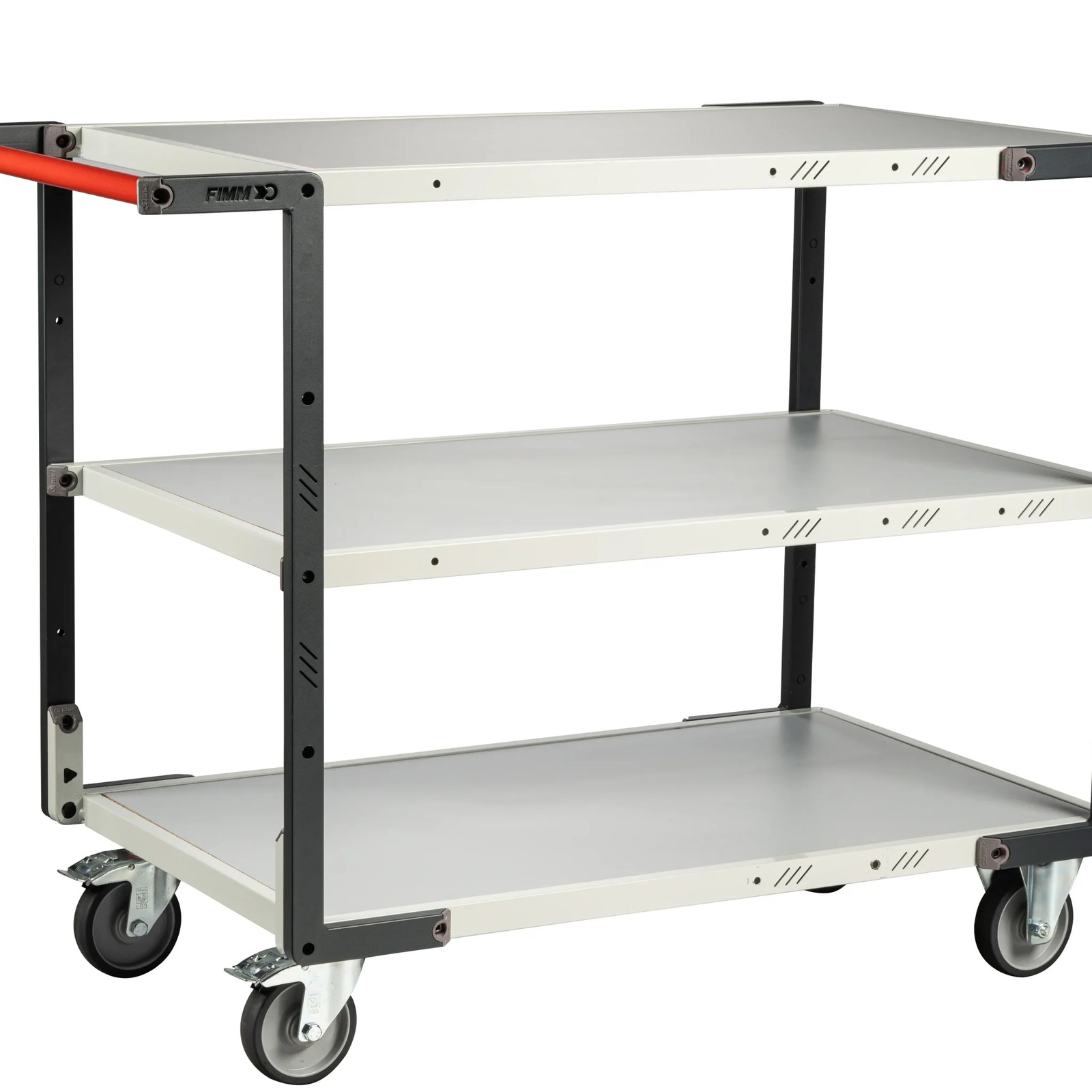 Servante montée 3 plateaux mélaminé 1000x600 mm roues TPE 250 kg - FIMM - 886722124