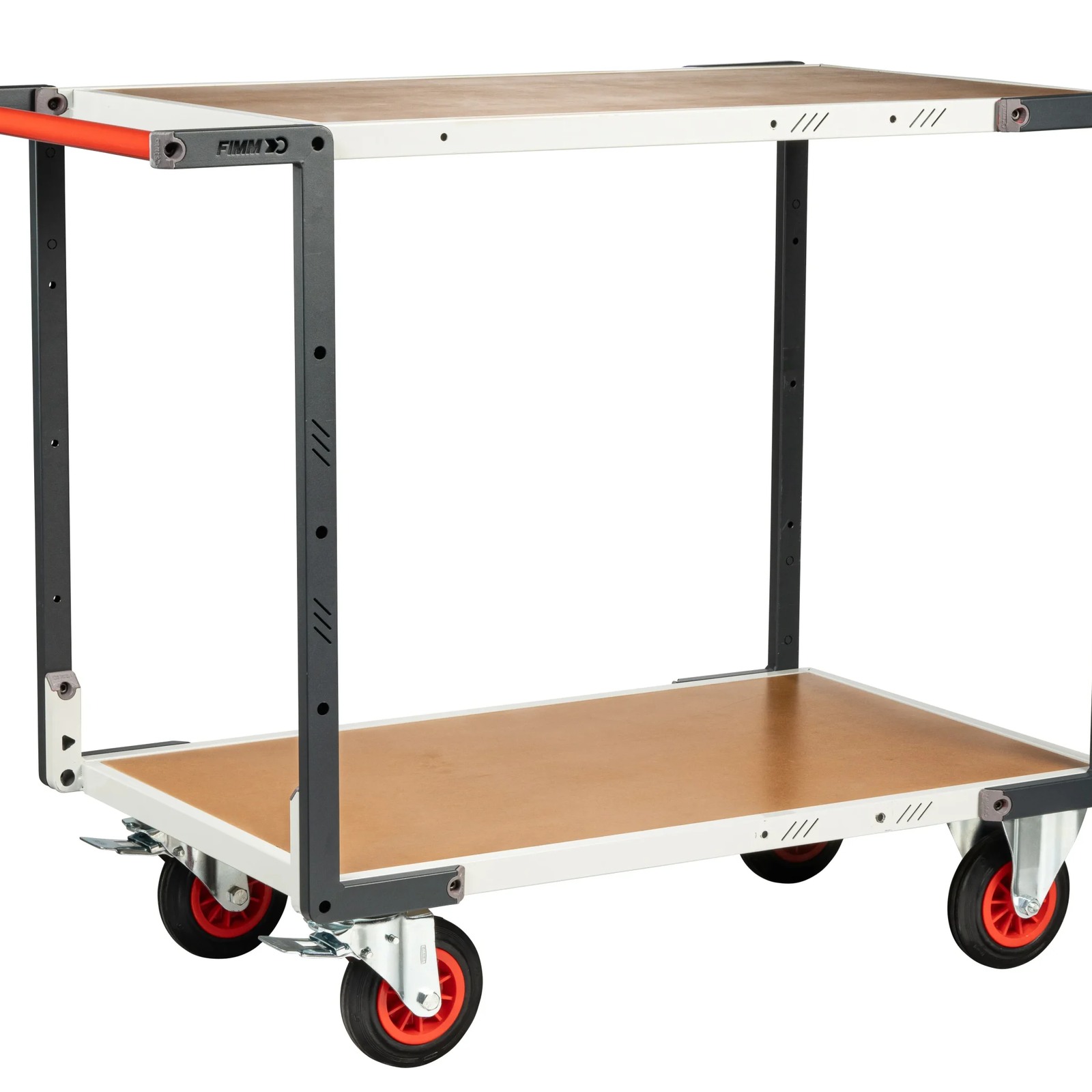 Servante montée 2 plateaux médium 1000x600 mm roues CC 400 kg - FIMM - 886722232