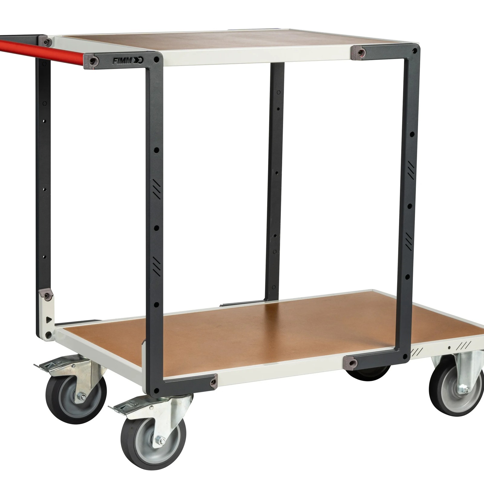 Servante montée 2 plateaux médium roues TPE 400 kg - FIMM - 886722241