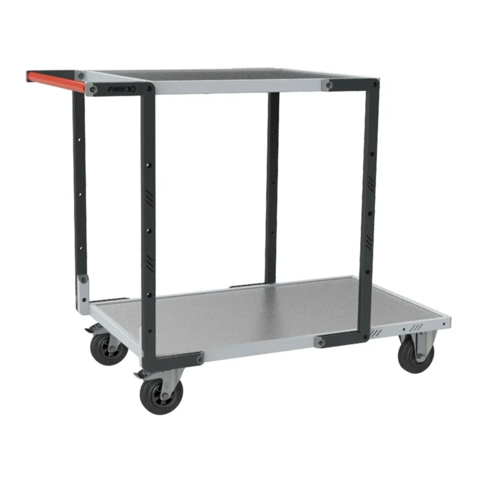 Servante montée 2 plateaux tôle galva + roues CC 250 kg - FIMM - 886722311