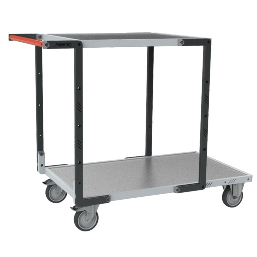 Servante montée 2 plateaux roues TPE 250 kg - FIMM - 886722321