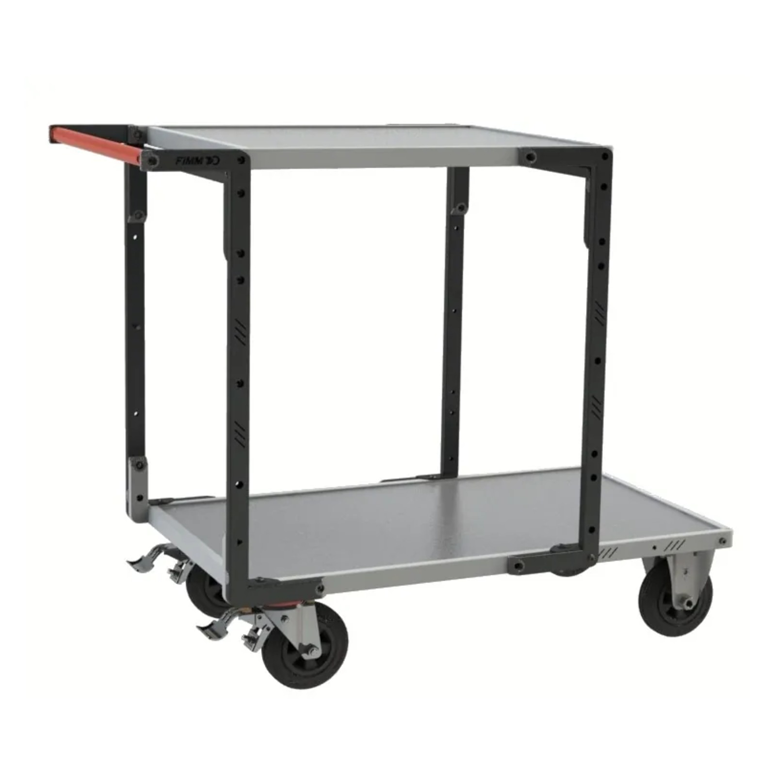 Servante montée 2 plateaux tôle galva + roues CC 400 kg - FIMM - 886722331