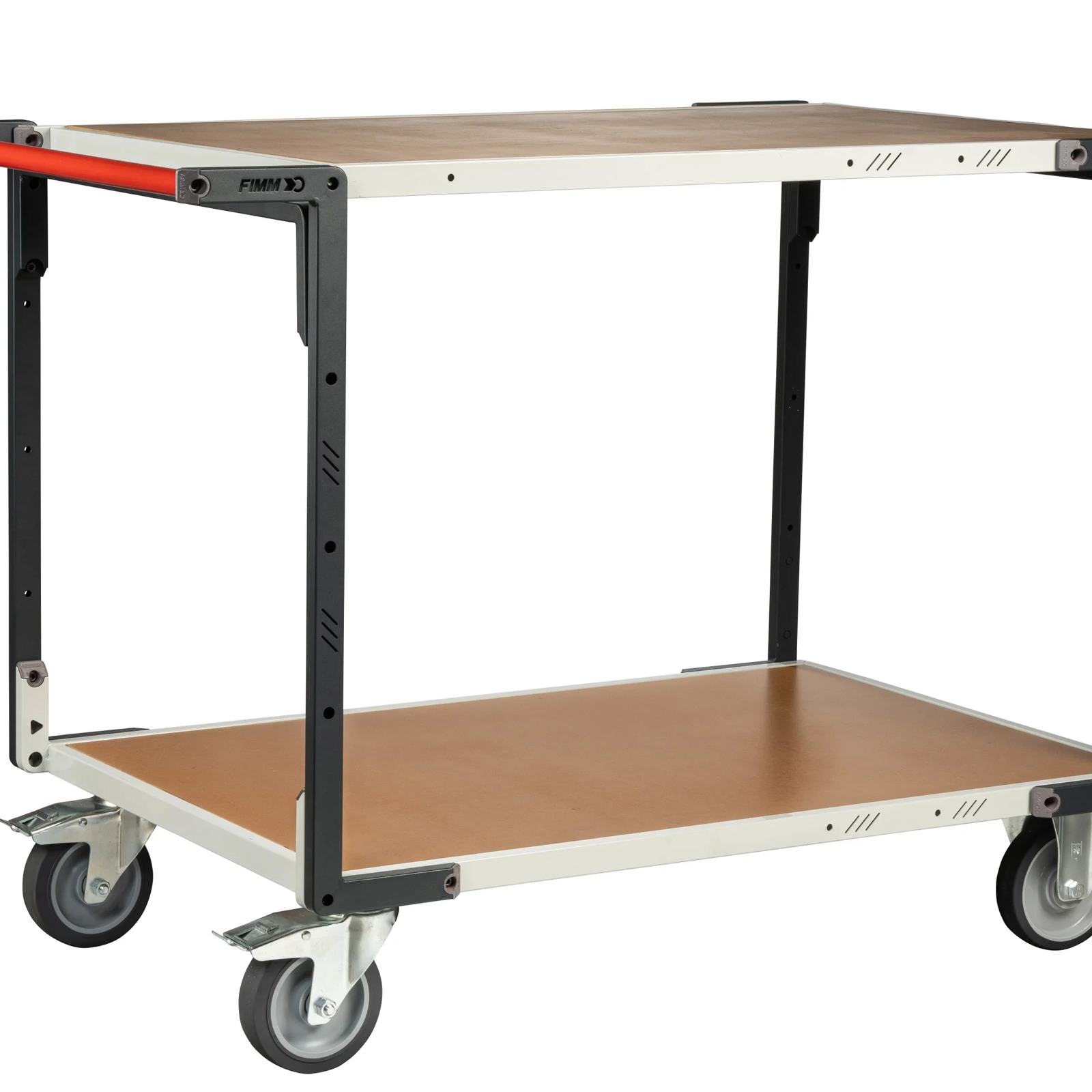 Servante montée 2 plateaux médium 1200x800 mm roues TPE 400 kg - FIMM - 886732242