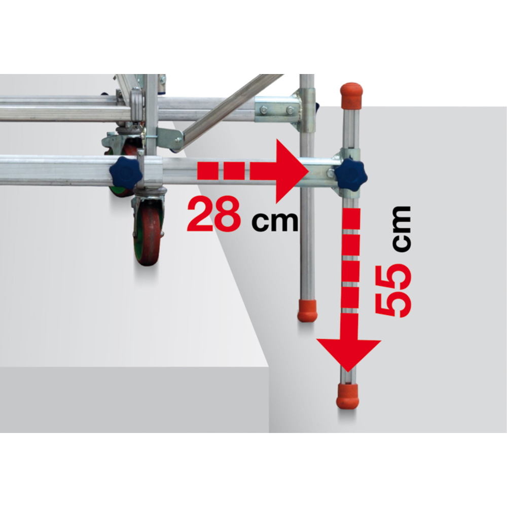 2 barres stabilisatrices FACAL pour échafaudages ALTO - ALT-LIV