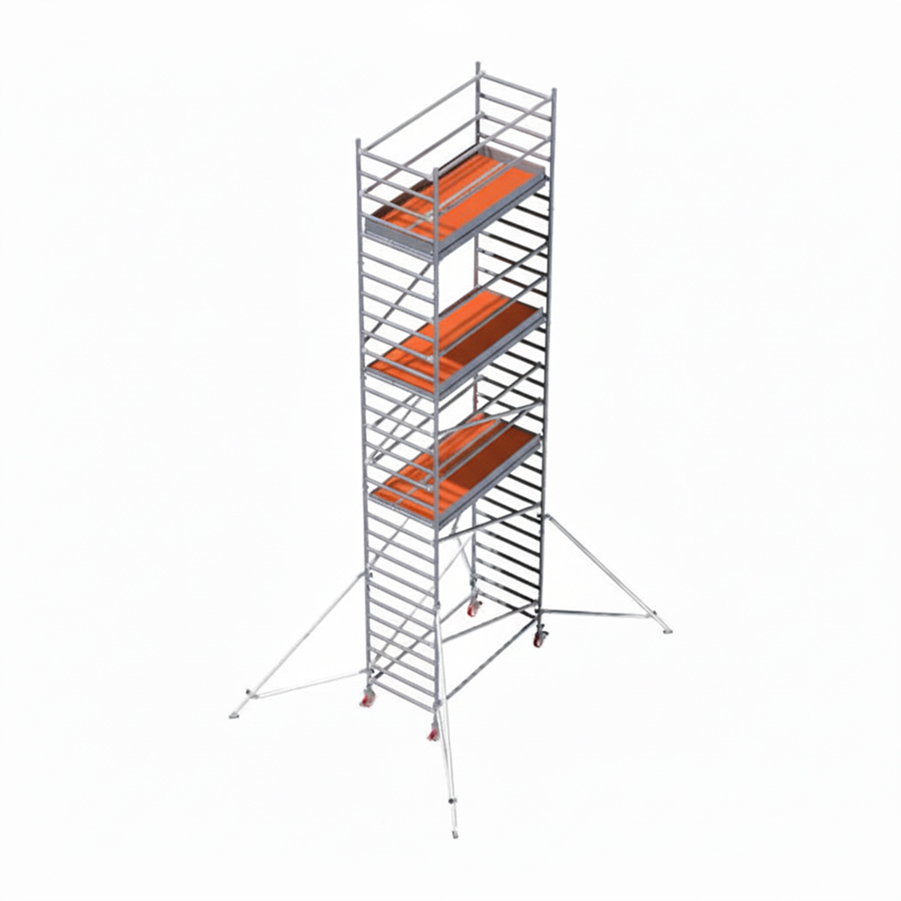Echafaudage roulant Pro CAPO2 travail à 8,86m avec rattrapage de niveaux FACAL - C38-2/C-BLI22