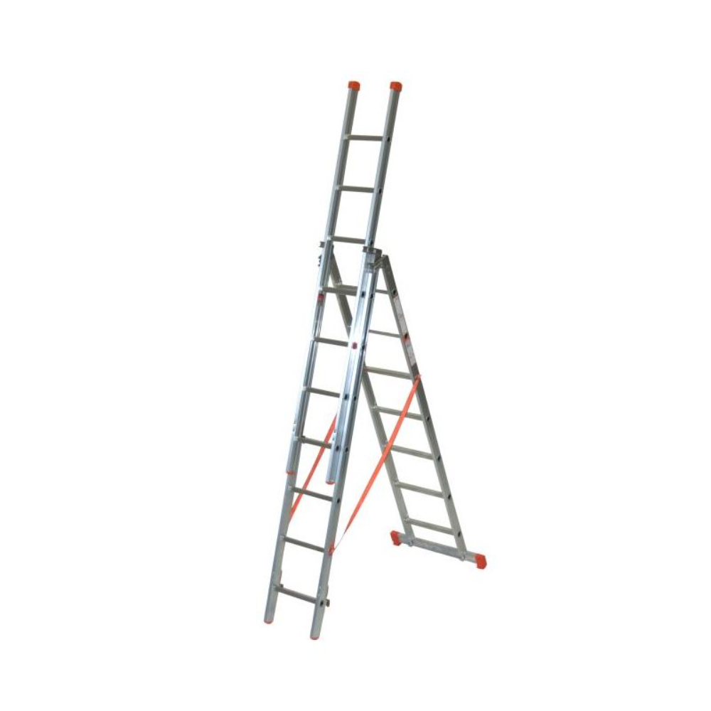 Echelle transformable 3 plans 3x7 marches 2,49m GENIA FACAL - G250-3