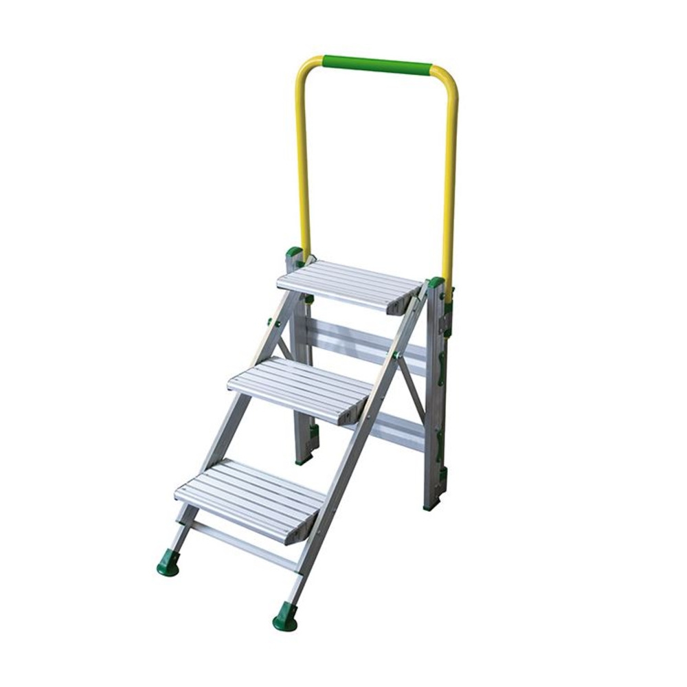 Marchepied 1,19 m pliant FACAL PLIO 3 marche avec garde corps - PO-3M