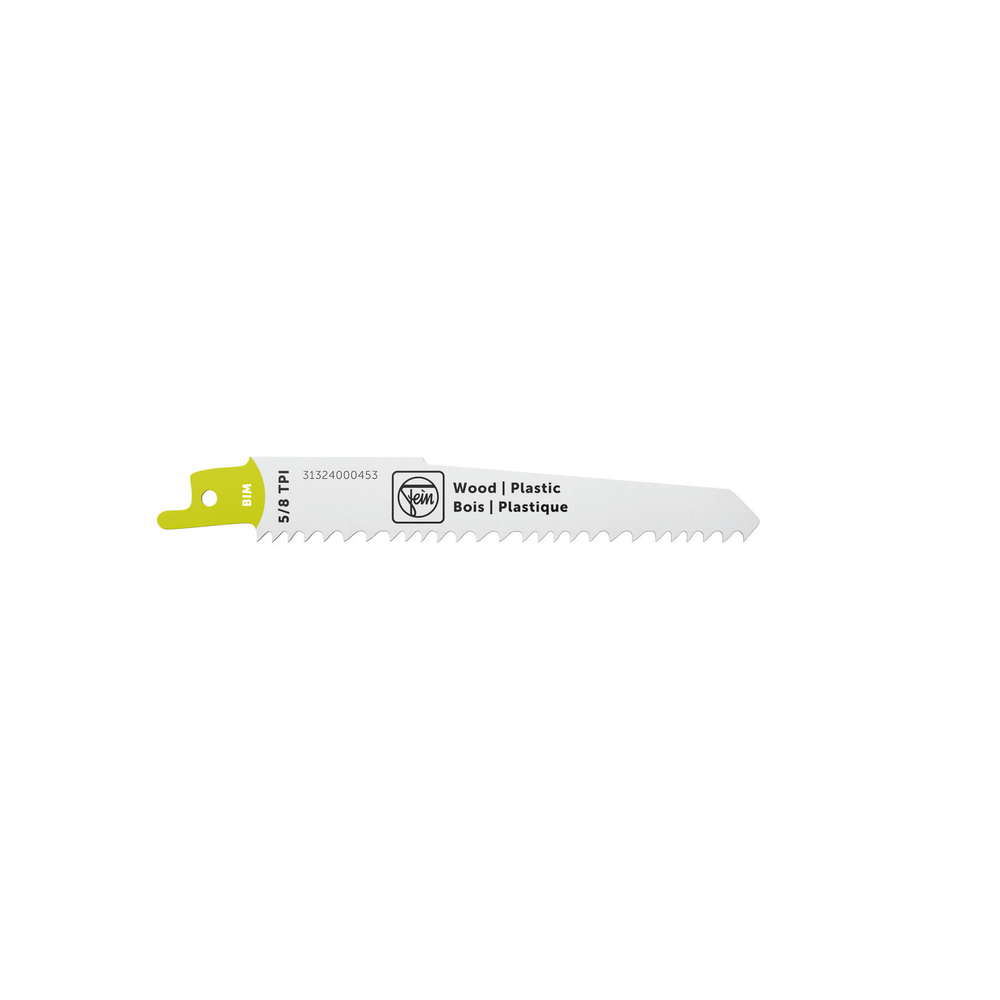 Lame de scie sabre pour bois et plastique BIM 130 T5 / 8 WP - Pack de 3 - FEIN - 31324000453