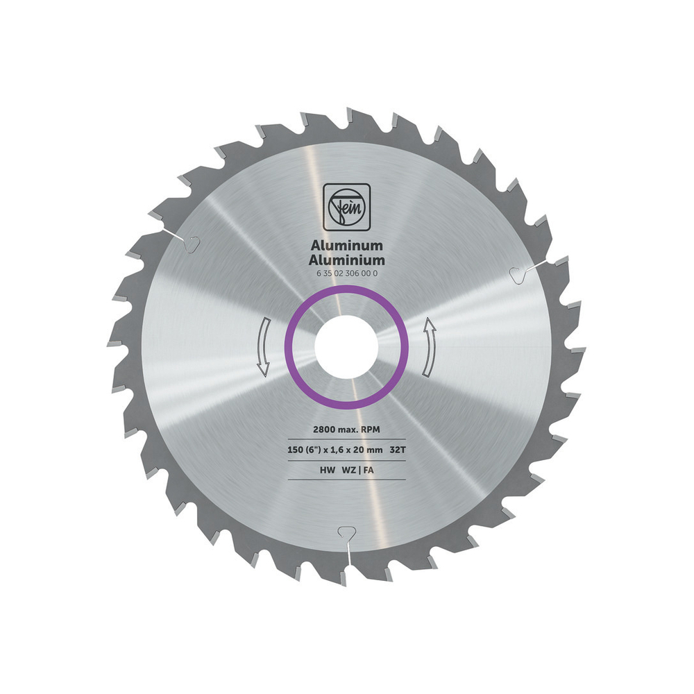 Lame de scie circulaire portative pour aluminium et autres métaux non ferreux - FEIN - 63502306000