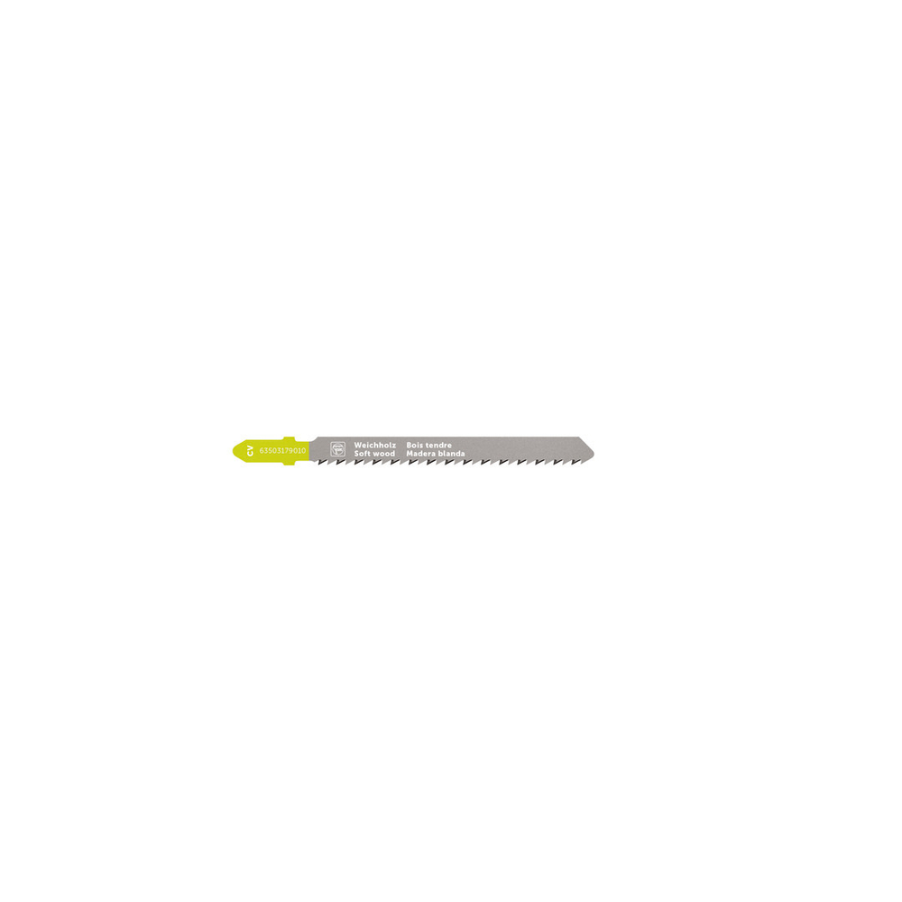 Lame de scie sauteuse pour bois CV 75 T2.5 SW SC - Pack de 5 - FEIN - 63503179010