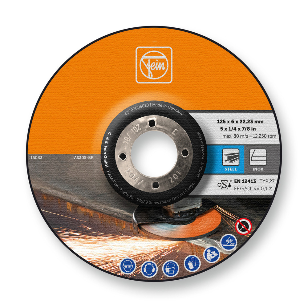 Meule à ébarber à moyeu déporté FEIN - 63703005010