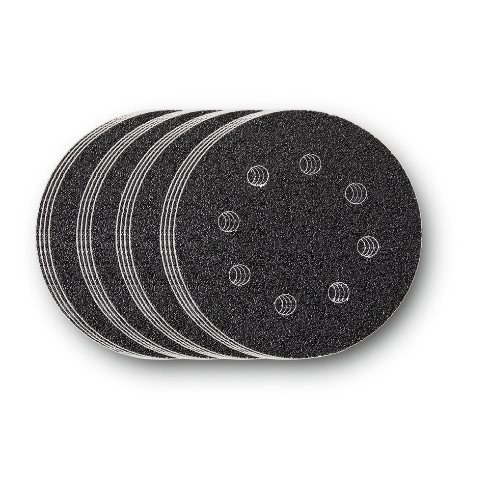 Set de feuilles abrasives Ø115mm - 4x Grain 40, 80, 120, 180 - Pack de 16 FEIN - 63717227010