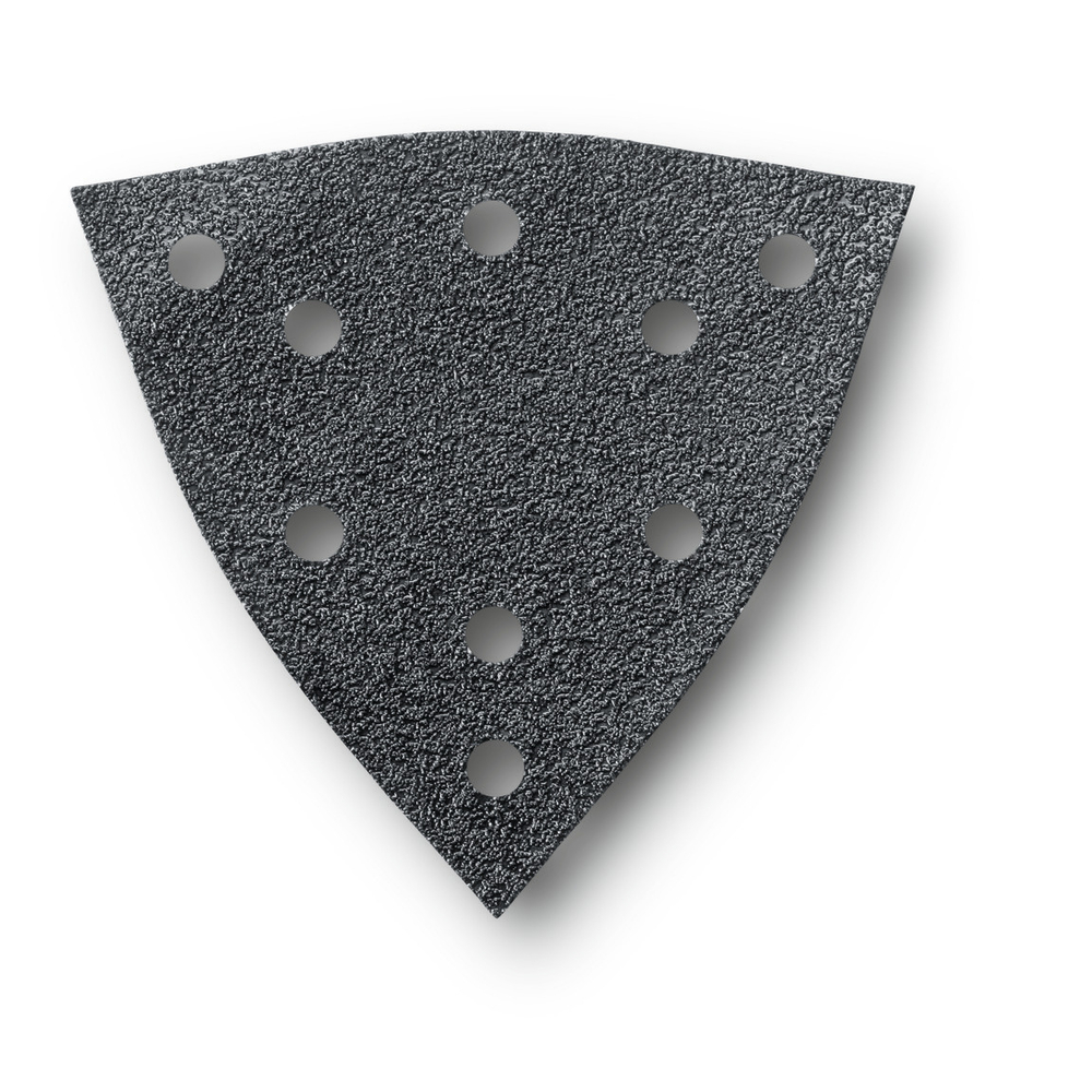 Feuille abrasive perforée triangulaire 130mm - Grain 80 - Pack de 16 FEIN - 63717294020