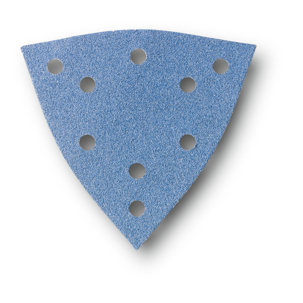 Feuille abrasive triangulaire zircon 130mm - Grain 40 - Pack de 12 FEIN - 63717298010