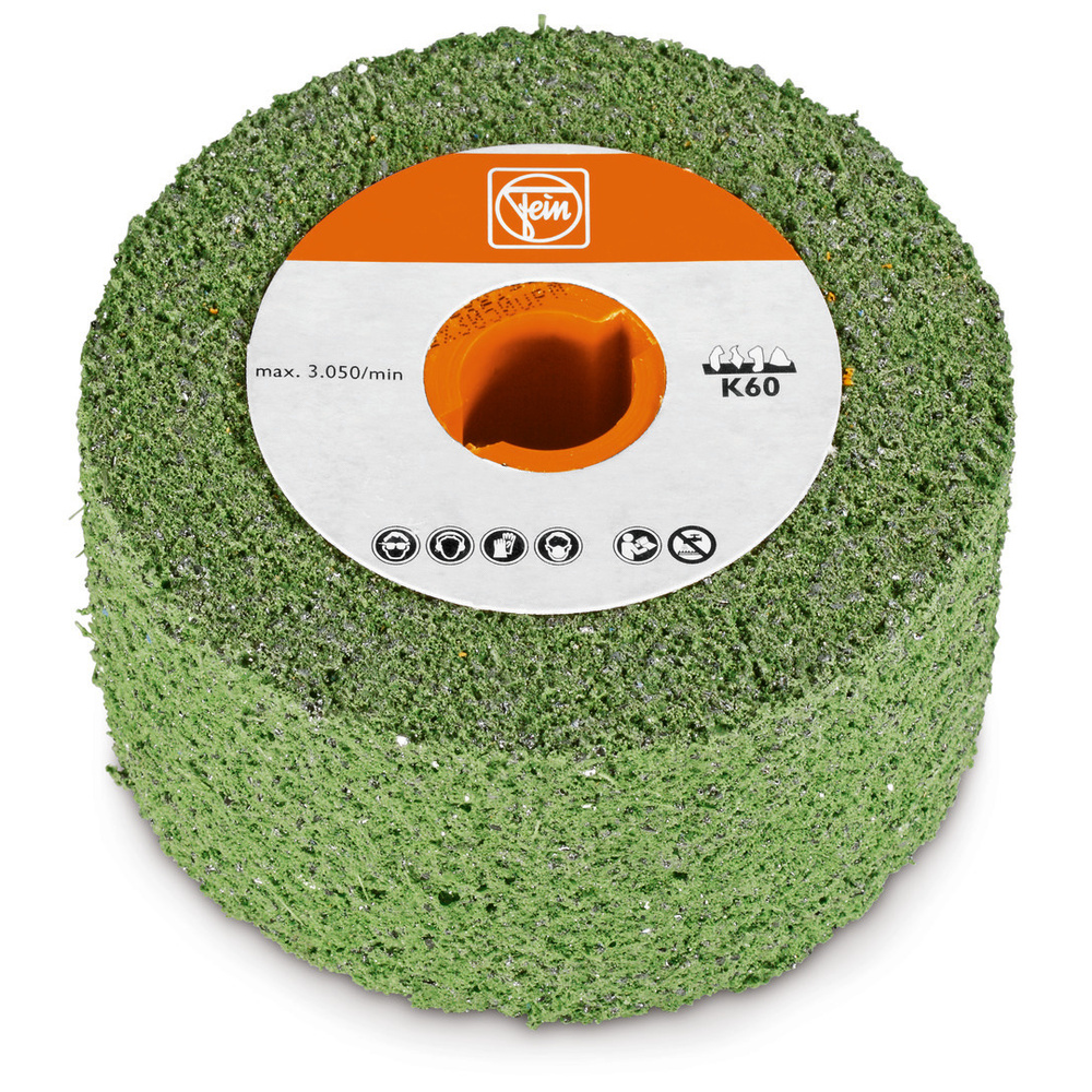 Roue à poncer élastique alésage 19mm - D100x50mm - Grain 60 FEIN - 63721054010