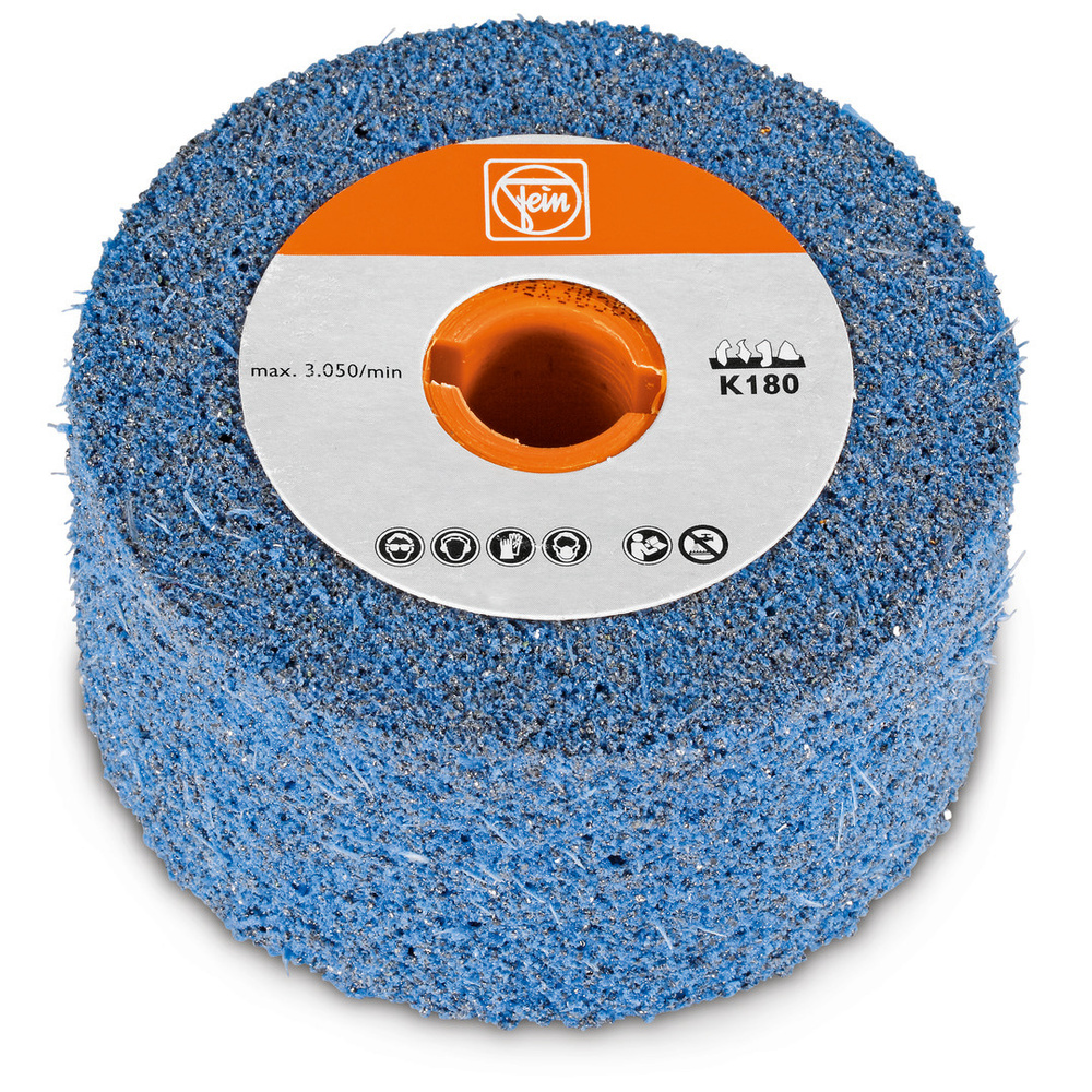 Roue à poncer élastique alésage 19mm - D100x50mm - Grain 180 FEIN - 63721055010