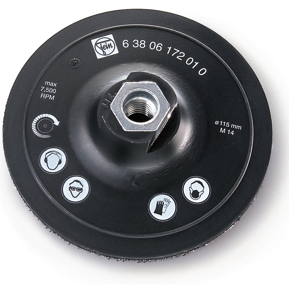 Plateau de fixation auto-agrippant Ø115mm M14 FEIN - 63806172010