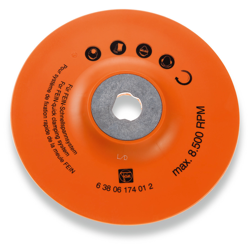 Plateau souple Ø180mm sans dispositif de serrage FEIN - 63806174012