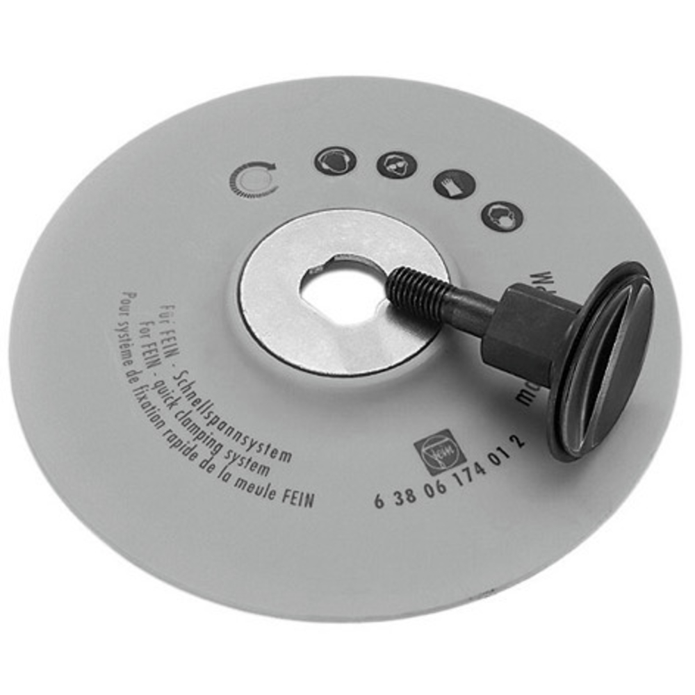 Plateau souple Ø180mm avec dispositif de serrage FEIN - 63806174028