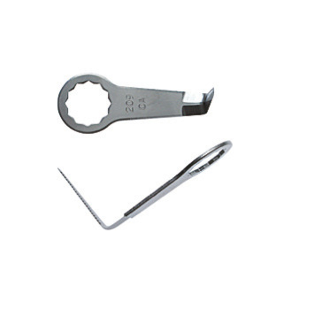 Couteau incurvé denté en forme de L 38mm - Pack de 2 FEIN - 63903209014