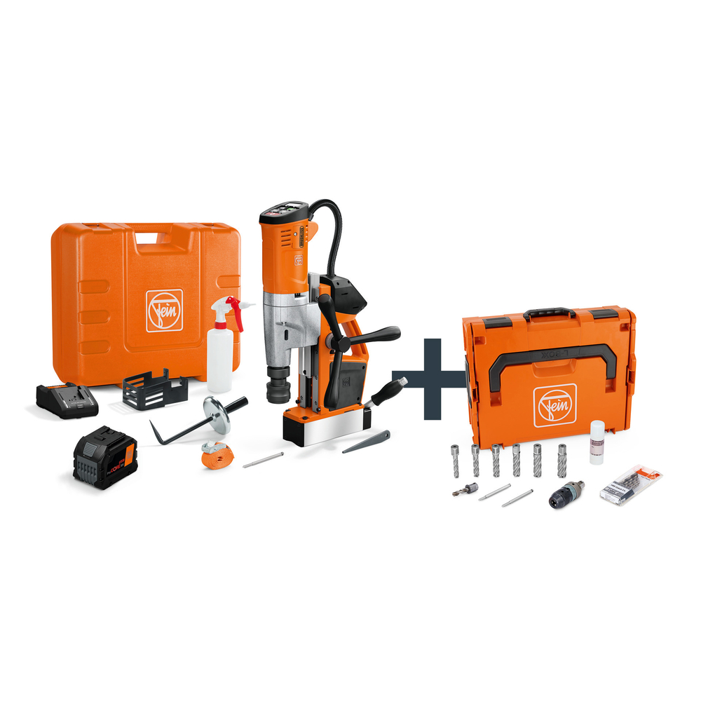 Set AKBU 35 PMQW 18 V AS Construction-Site 1x 12 Ah Weldon 3/4 in / HSS NOVA 50 FEIN - 71700465000