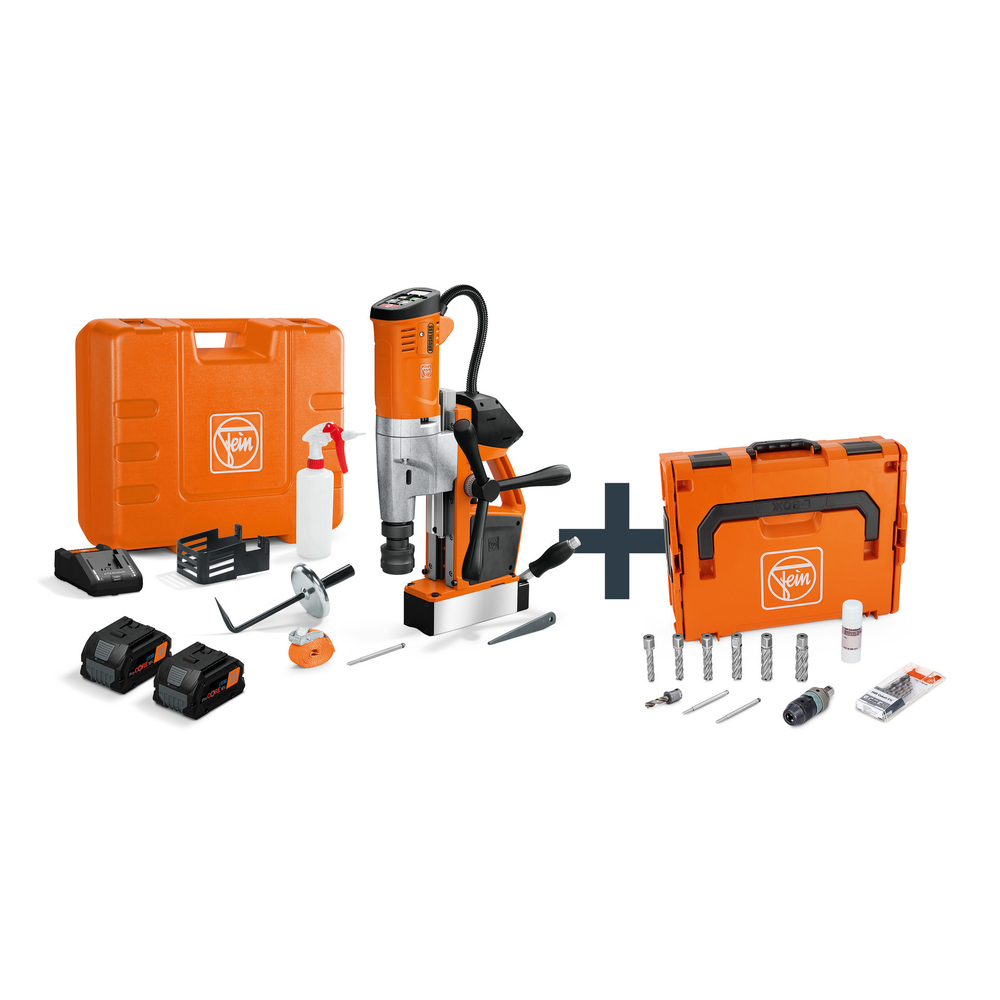 Set AKBU 35 PMQW 18 V AS Construction-Site 2x 8 Ah Weldon 3/4 in / HSS NOVA 50 FEIN - 71700466000