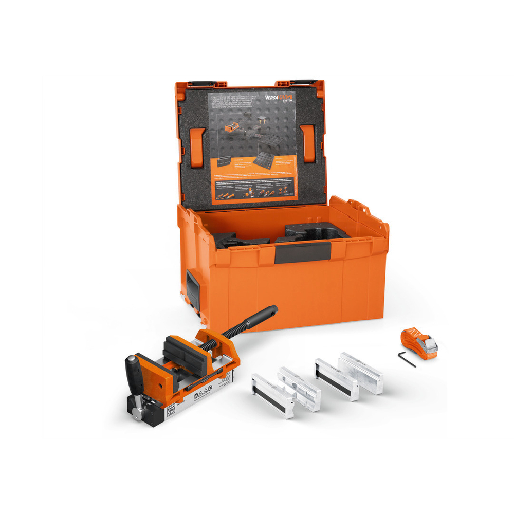 Ensemble d'étaux VersaMAG Set aimant permanent avec étau et mors de protection en aluminium 110 mm - FEIN - 90701009000