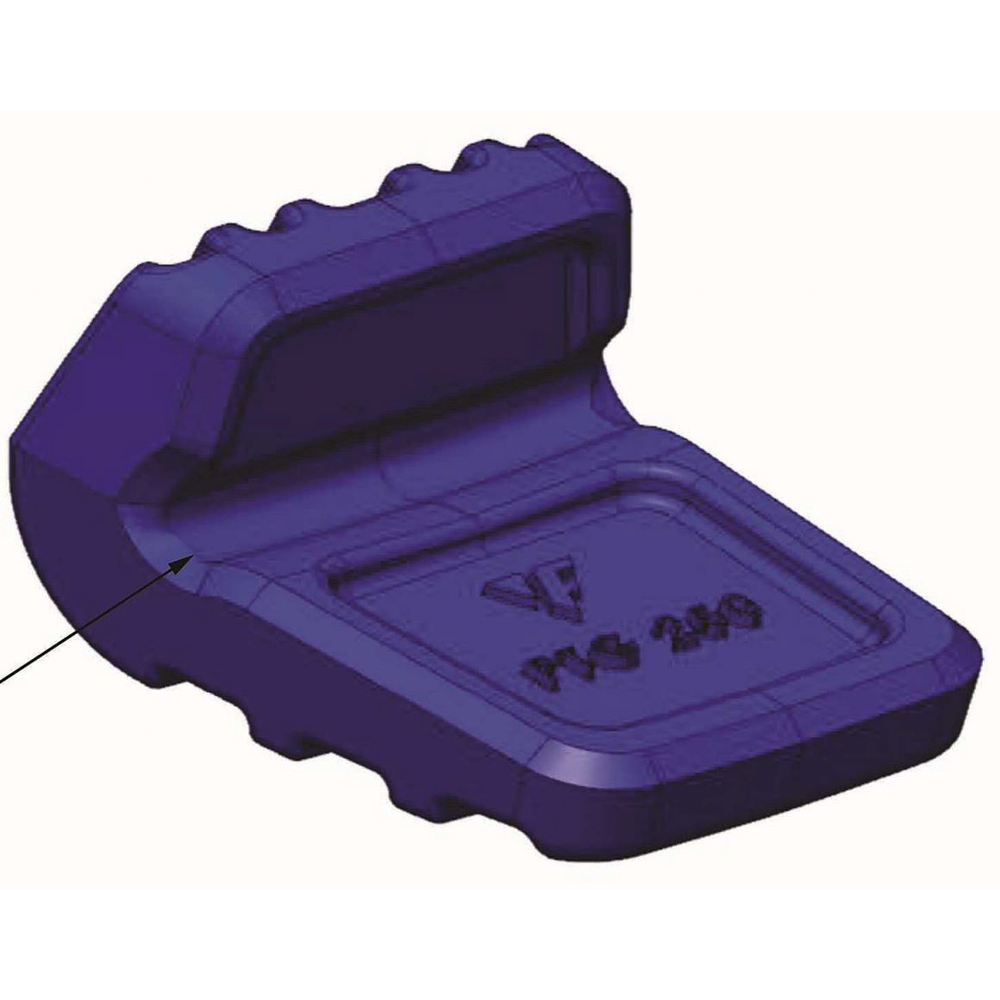 BOUCLIER DE FOND/FLANC DE GODET FEURST PTG 250 - 001740NE00