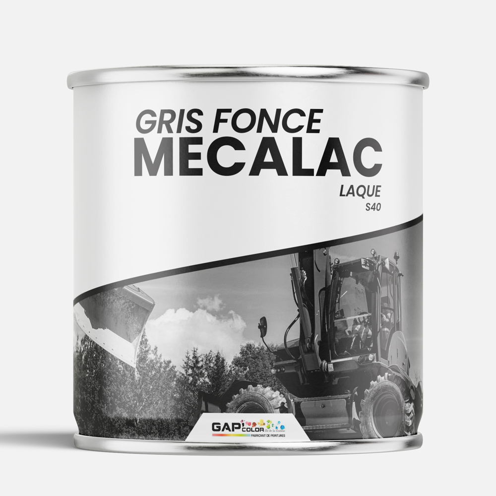 LAQUE BRILLANTE GRIS FONCE MECALAC 1KG