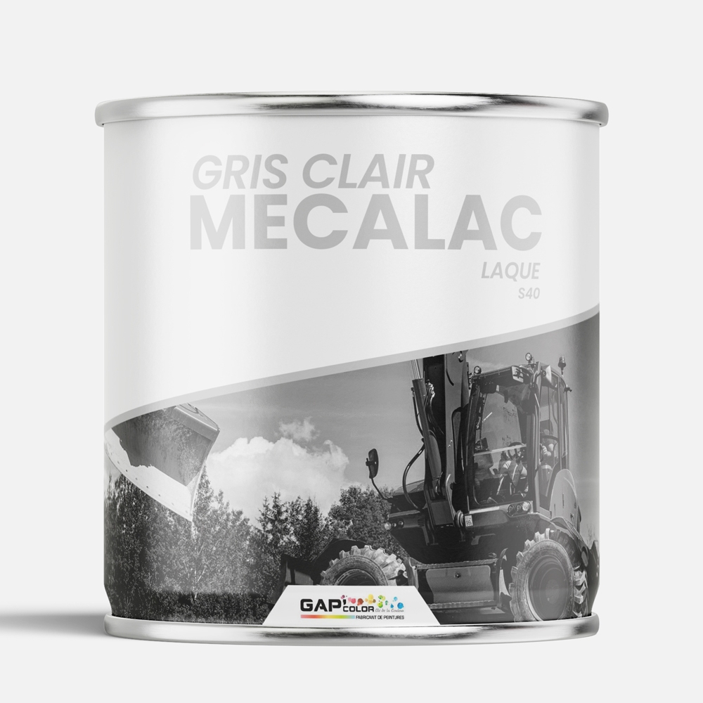 LAQUE BRILLANTE GRIS CLAIR MECALAC 1KG