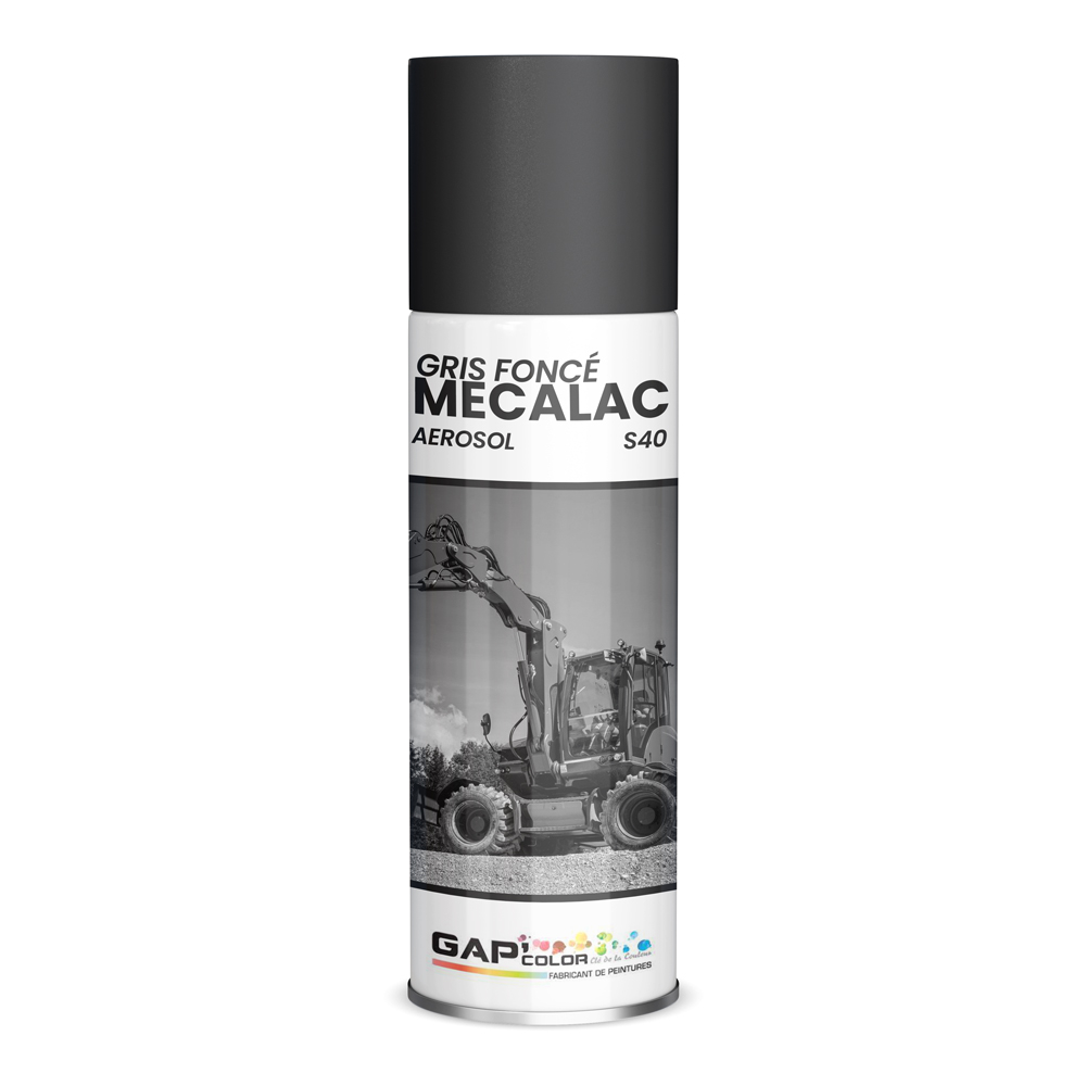 AEROSOL GRIS FONCE MECALAC 400ML