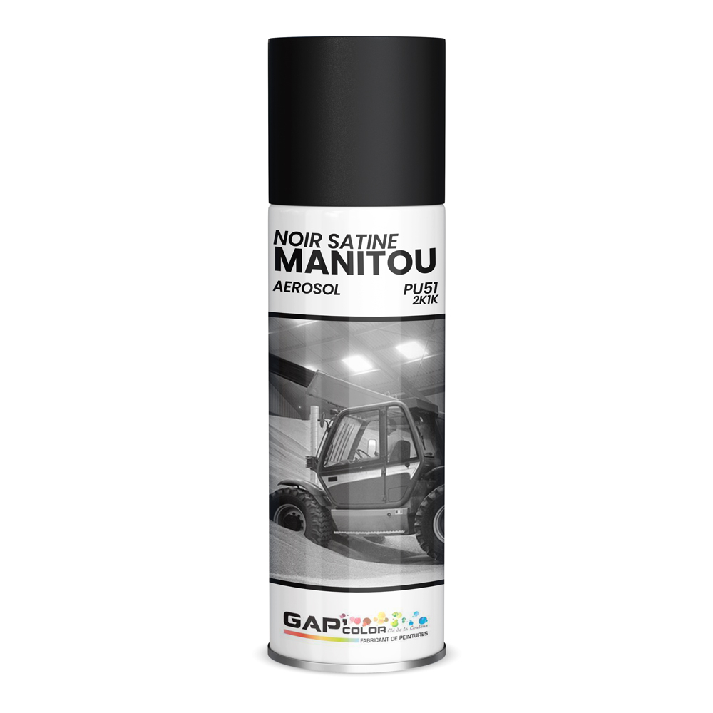 AEROSOL NOIR SATINE MANITOU 400ML