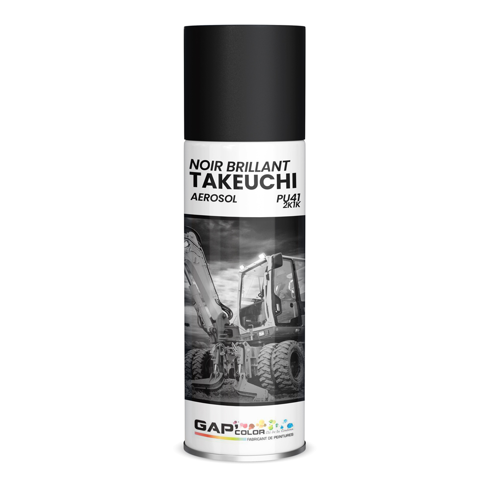 AEROSOL PU 41 2K1K NOIR BRILLANT TAKEUCH I 400 ML
