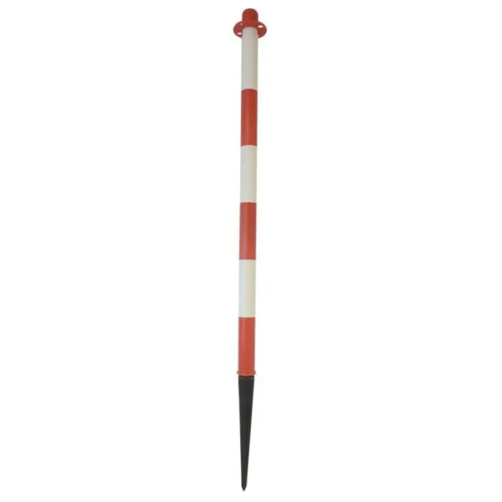 Poteau plastique avec base lestable rouge et blanc VINMER - 186001